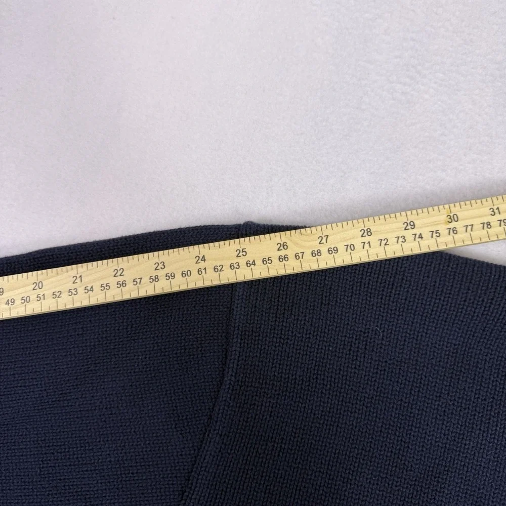 Polo Ralph Lauren Crewneck Knit Sweater XXL Navy Cotton Made in‎ Hong Kong